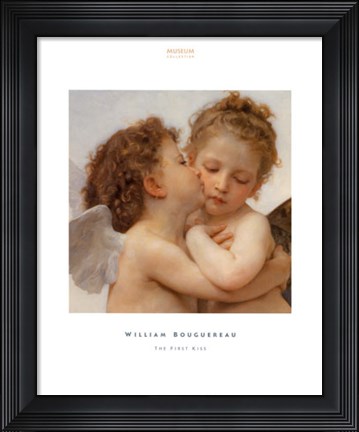 Framed First Kiss (Detail) Print