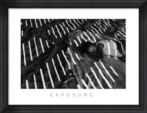 Framed Asleep on Coney Island Ny 1985 Print