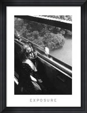 Framed Traveling By Train Print