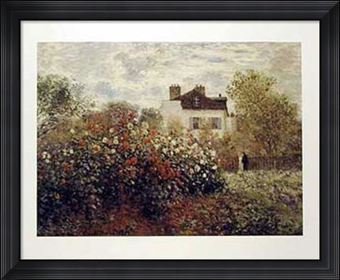 Framed Artist&#39;s Garden, Argenteuil Print