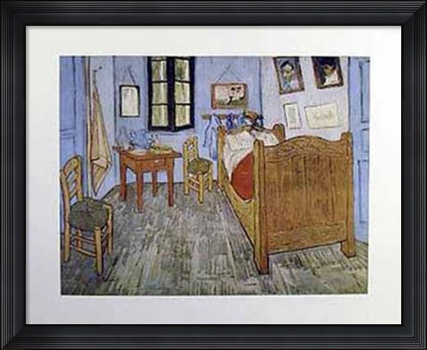 Framed Bedroom At Arles Print