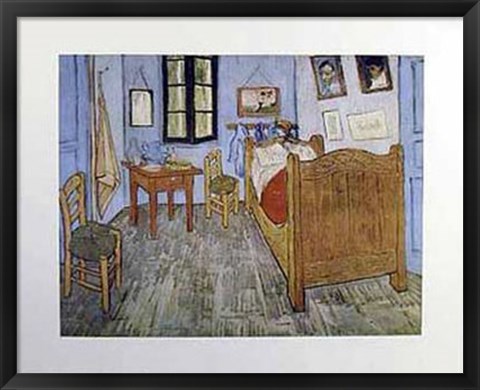 Framed Bedroom At Arles Print