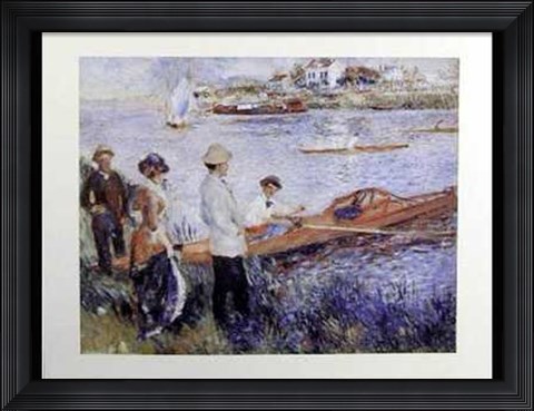 Framed Oarsmen At Chateau Print