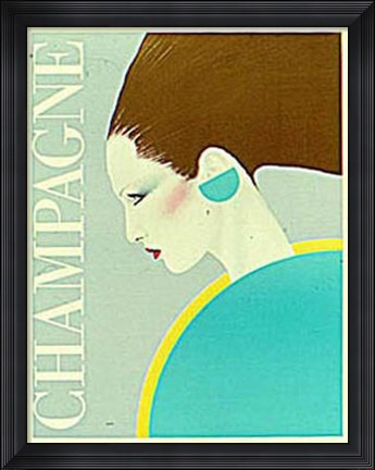Framed Champagne Print