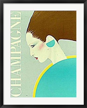 Framed Champagne Print