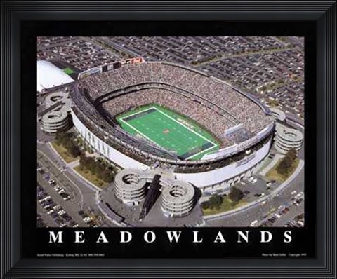 Framed Meadowlands - Ny Jets At Giants Stadium, Print