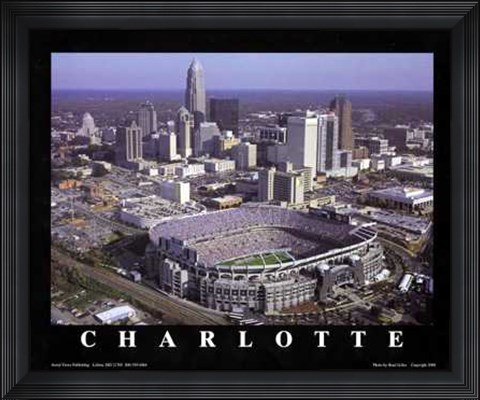 Framed Charlotte, North Carolina - Panthers At Print