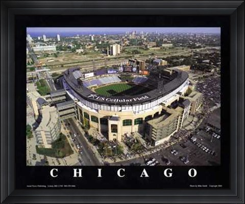 Framed Chicago, Illinois - White Sox At Us Cell Print