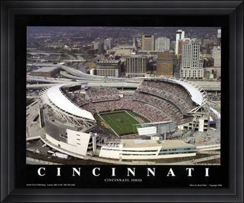 Framed Cincinnati, Ohio - Bengals At Paul Brown Print