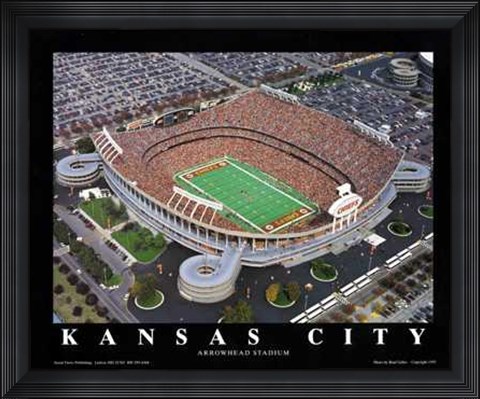 Framed Kansas City - Chiefs At Arrowhead Stadiu Print