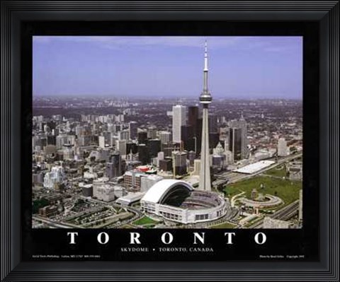 Framed Toronto, Canada - Blue Jays At Skydome Print