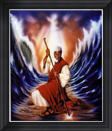 Framed Moses Parting the Red Sea Print