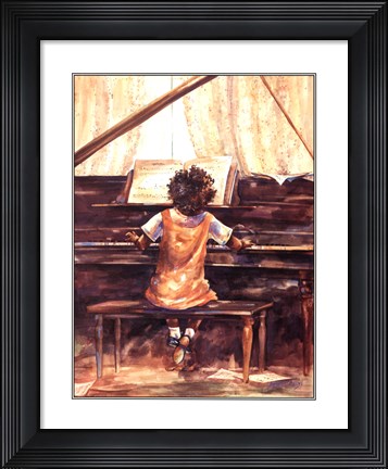 Framed Practice Makes Perfect Print