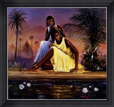 Framed Nubian Maidens Print