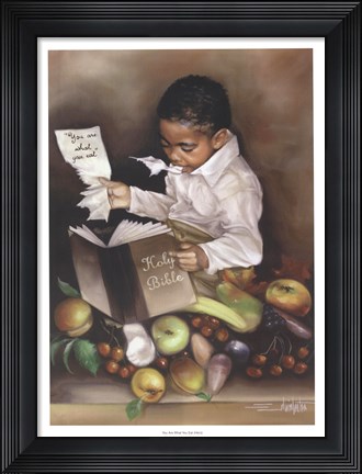 Framed You Are What You Eat (His) Print