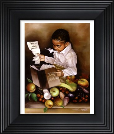 Framed You Are What You Eat (His) Print