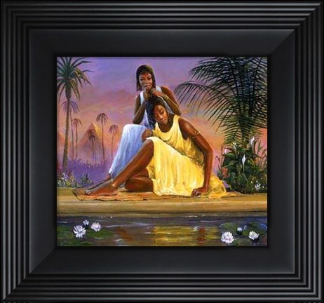 Framed Nubian Maidens Print