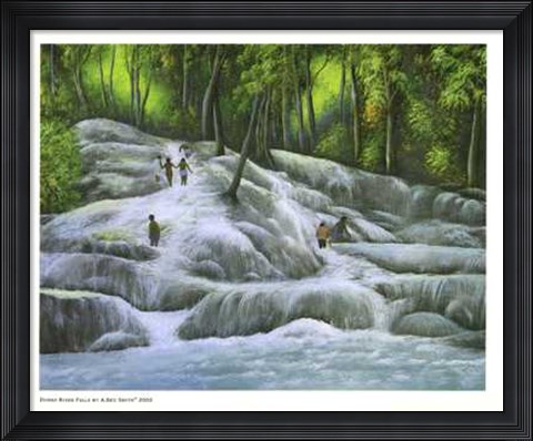 Framed Dunns River Falls Print
