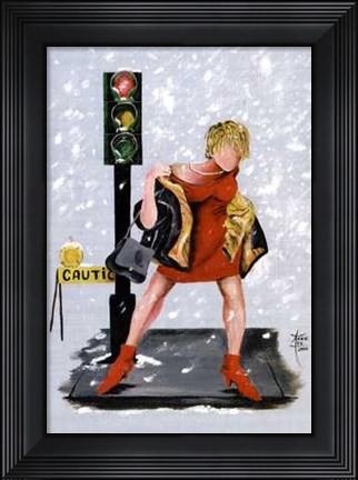 Framed Red Alert Power Surge Print