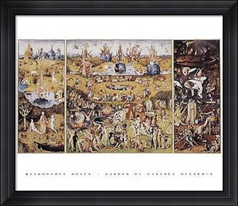 Framed Garden of Earthly Delights Print
