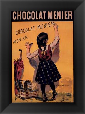 Framed Chocolat Menier Print