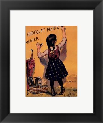 Framed Chocolat Menier Print