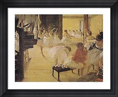 Framed Ballet Rehearsal Print
