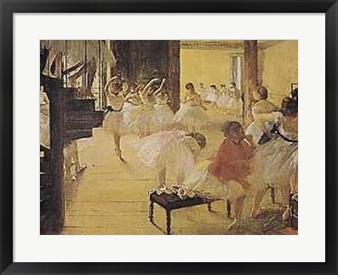 Framed Ballet Rehearsal Print