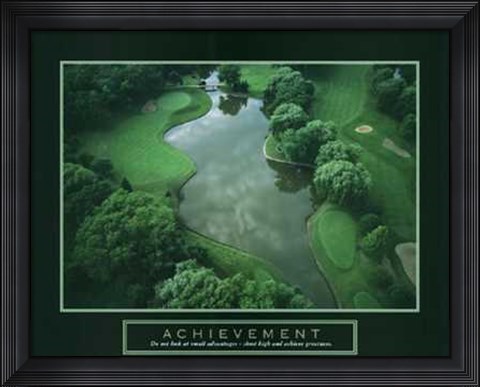 Framed Achievement - Golf Course Print