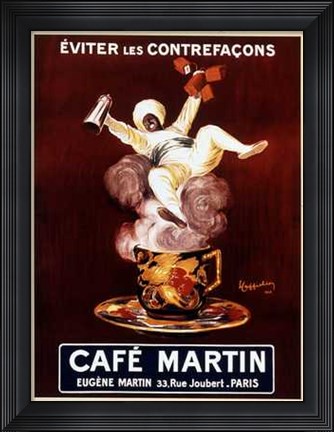 Framed Cafe Martin Print