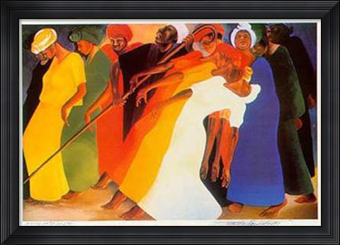 Framed Dancing for the Lord (S) Print