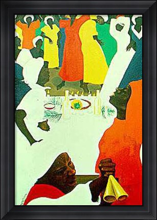 Framed At the Table of Zion (Le) Print