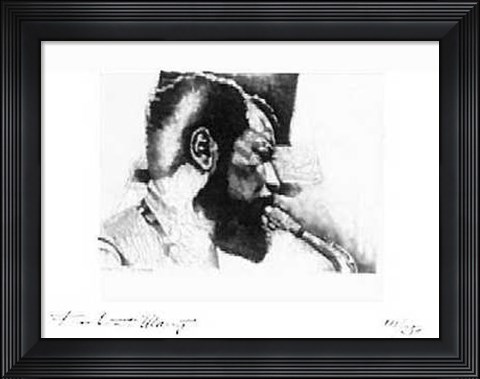 Framed Ornette Coleman (Etching) (Le) Print