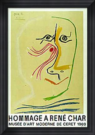 Framed Hommage a Rene Char Print