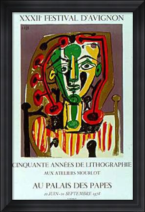 Framed Xxxii Festival D&#39;avignon Print