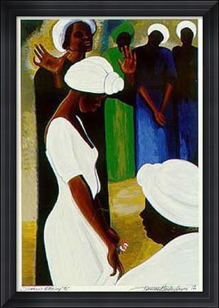 Framed Sharon&#39;s Blessings (Le) Print
