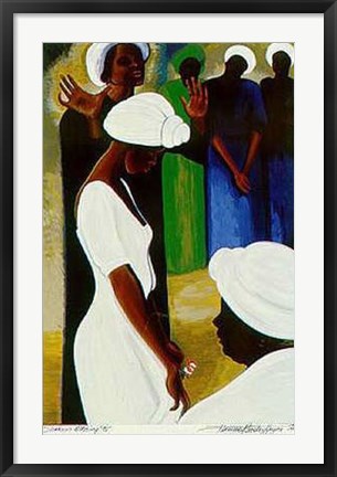 Framed Sharon&#39;s Blessings (Le) Print