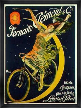 Framed Clement Cycles (C1897) (Le) Print
