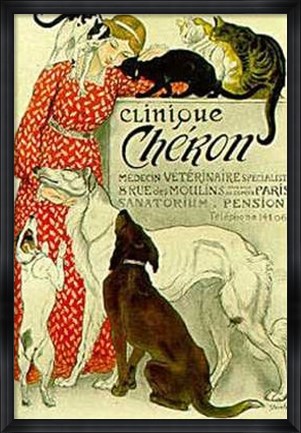 Framed Clinique Cheron (Litho) Print