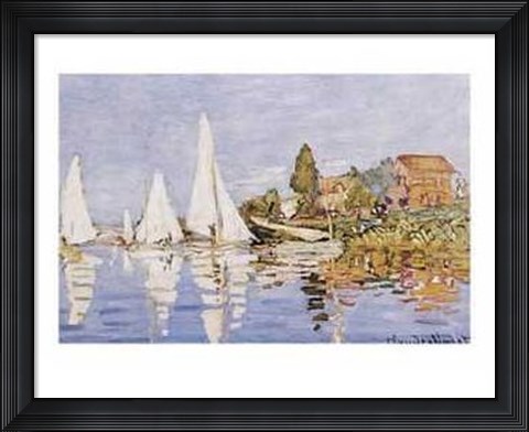 Framed Boating At Argenteuil Print