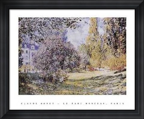 Framed Parc Monceau Paris Print