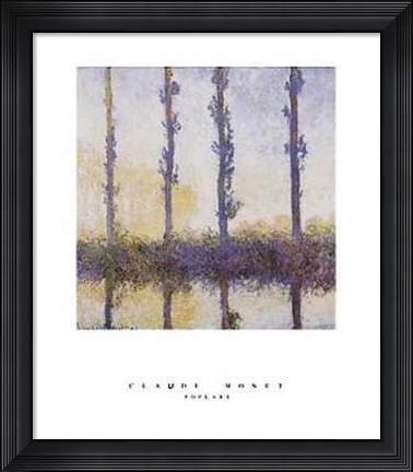 Framed Poplars Print