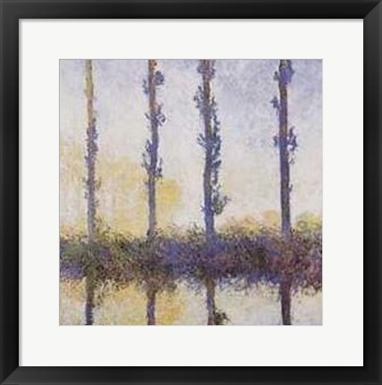 Framed Poplars Print