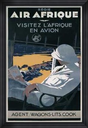 Framed Air Afrique Print