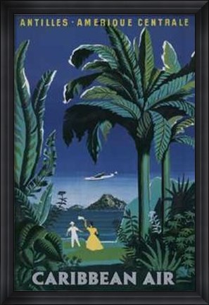 Framed Caribbean Air Print