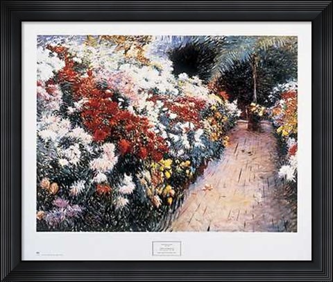 Framed Chrysanthemums Print