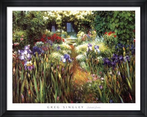 Framed Secluded Garden Print