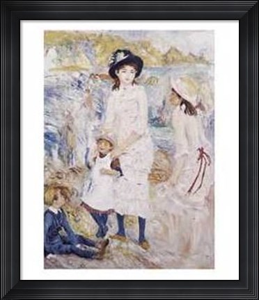 Framed Children on the Seashore Print
