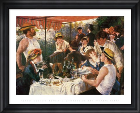 Framed Luncheon of the Boating Party, 1881 Print