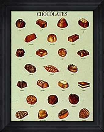 Framed Italian Chocolates Print